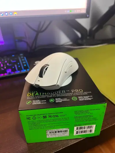 Mouse inalámbrico Razer DeathAdder V3 Pro blanco - miniatura 1