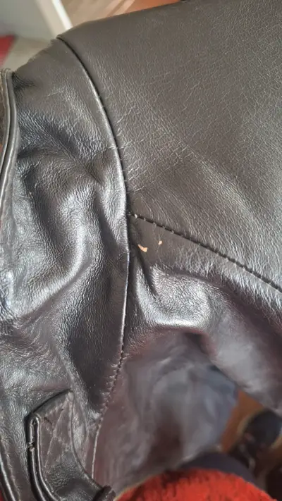 Chaqueta de cuero negra Index - miniatura 3