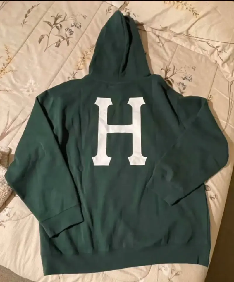 Polerón con capucha verde HUF para hombre - 2