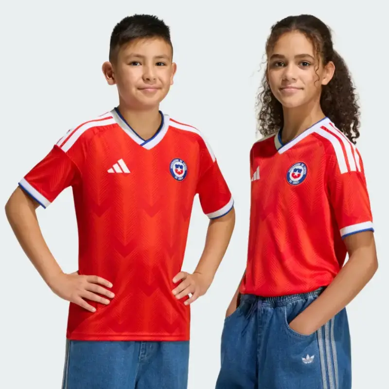 Camiseta Roja Selección Chile Infantil Adidas n26 - 1