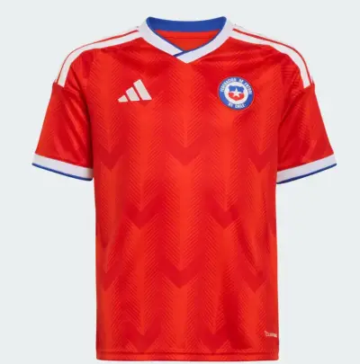 Camiseta Roja Selección Chile Infantil Adidas n26 - miniatura 2