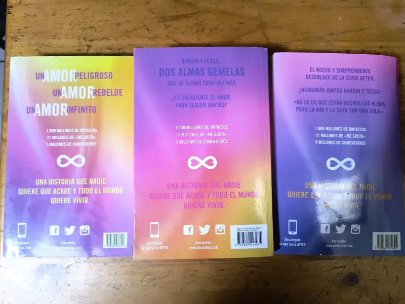 Trilogía de libros After de Anna Todd - 2