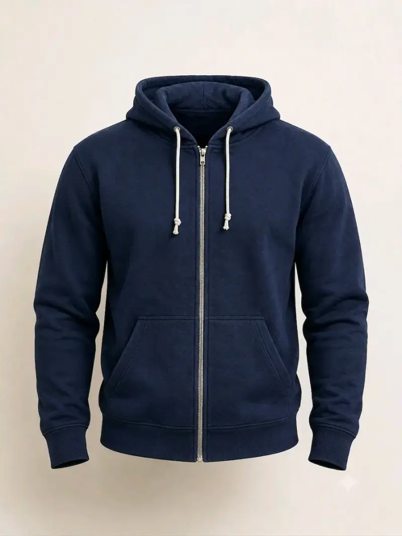Polerón con capucha azul marino unisex H&M - 1