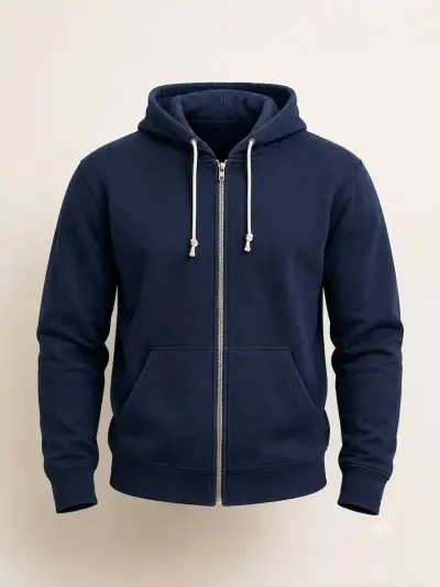 Polerón con capucha azul marino unisex H&M - miniatura 1