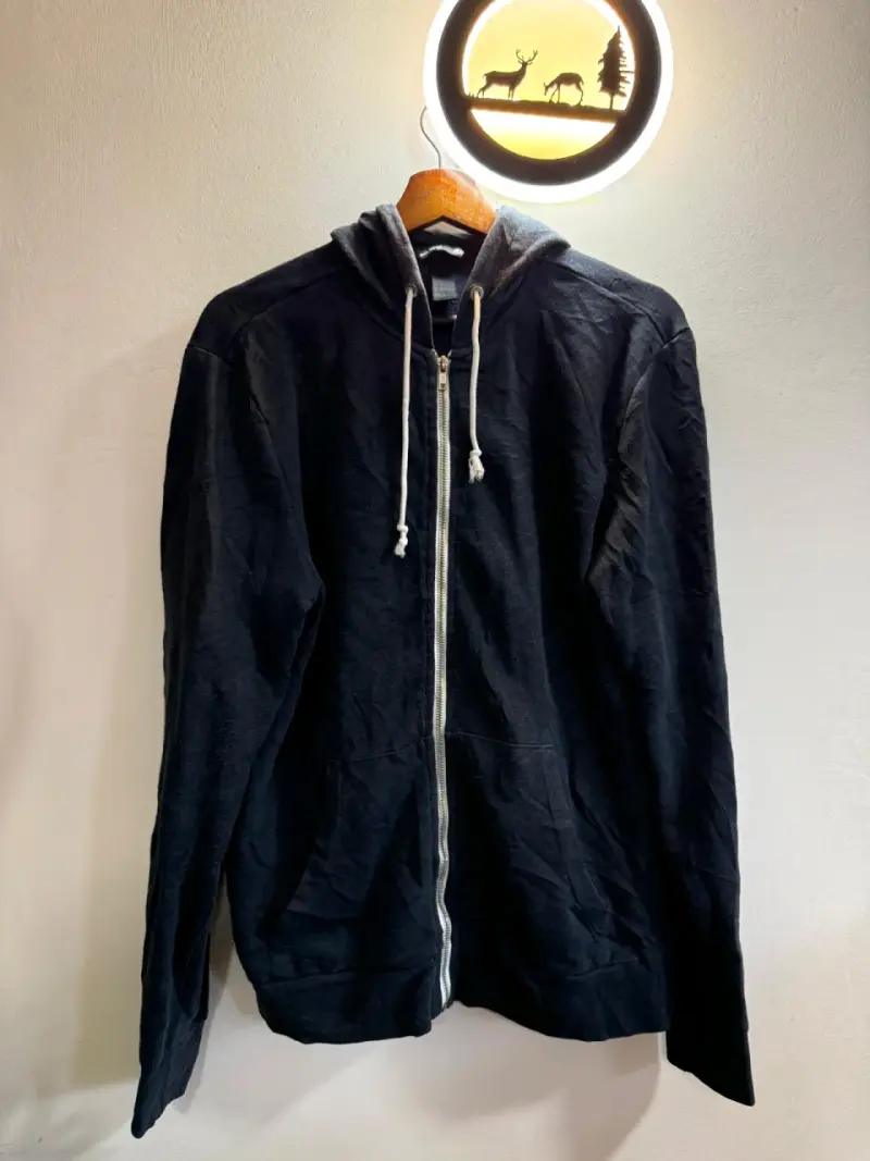 Polerón con capucha azul marino unisex H&M - 2