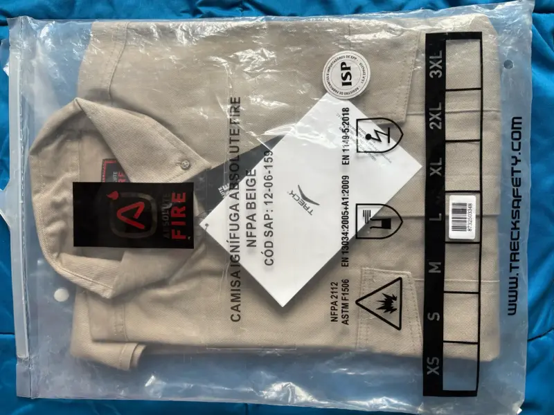 Camisa Ignífuga Absolute Fire Beige Talla M - 1
