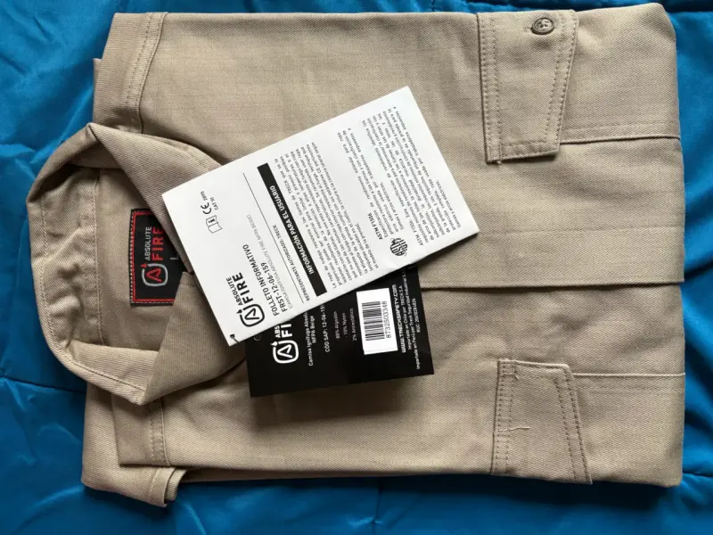 Camisa Ignífuga Absolute Fire Beige Talla M - 2
