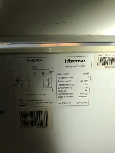 Congelador Hisense compacto modelo FC-12DD - miniatura 4