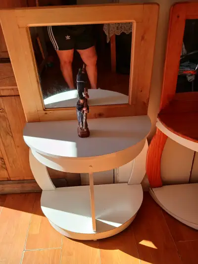 Conjunto de tocadores de madera con espejo - miniatura 5