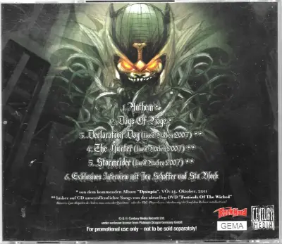 Iced Earth - Iced Earth 5 Songs (CD) - miniatura 2