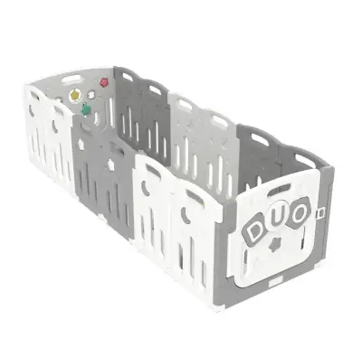 Corral de Juegos Infantil DUO Blanco y Gris - miniatura 2