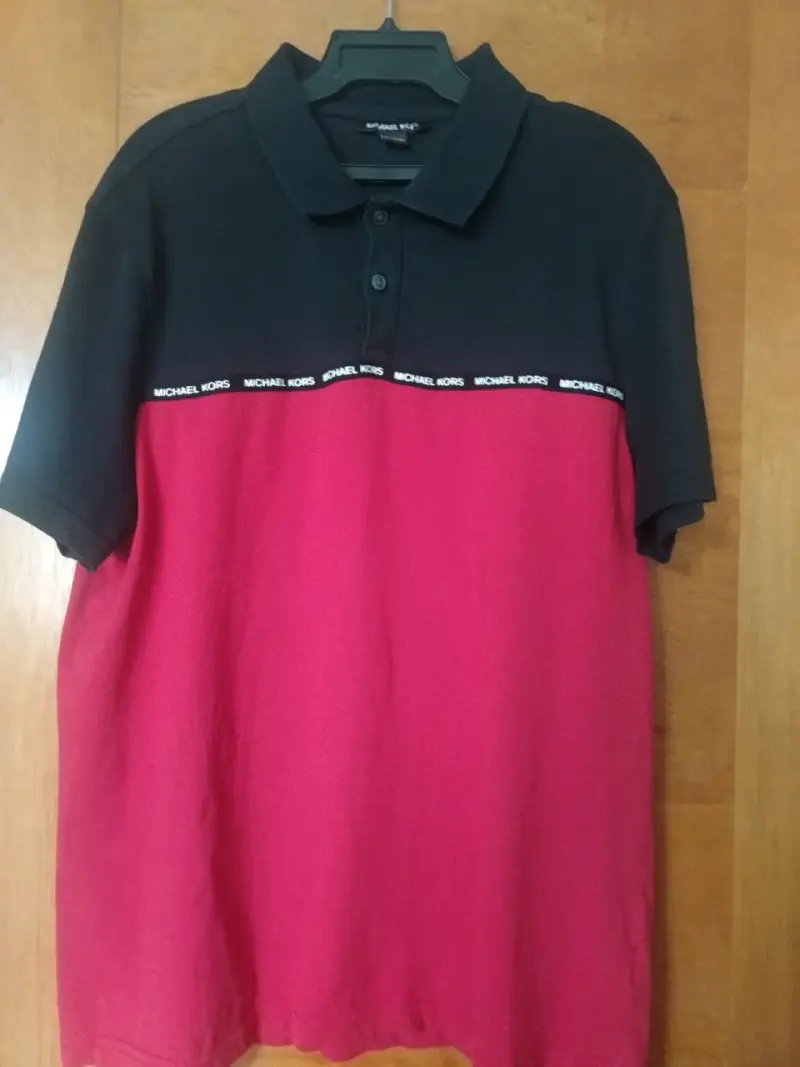 Polera Polo Michael Kors Negra y Roja - 1