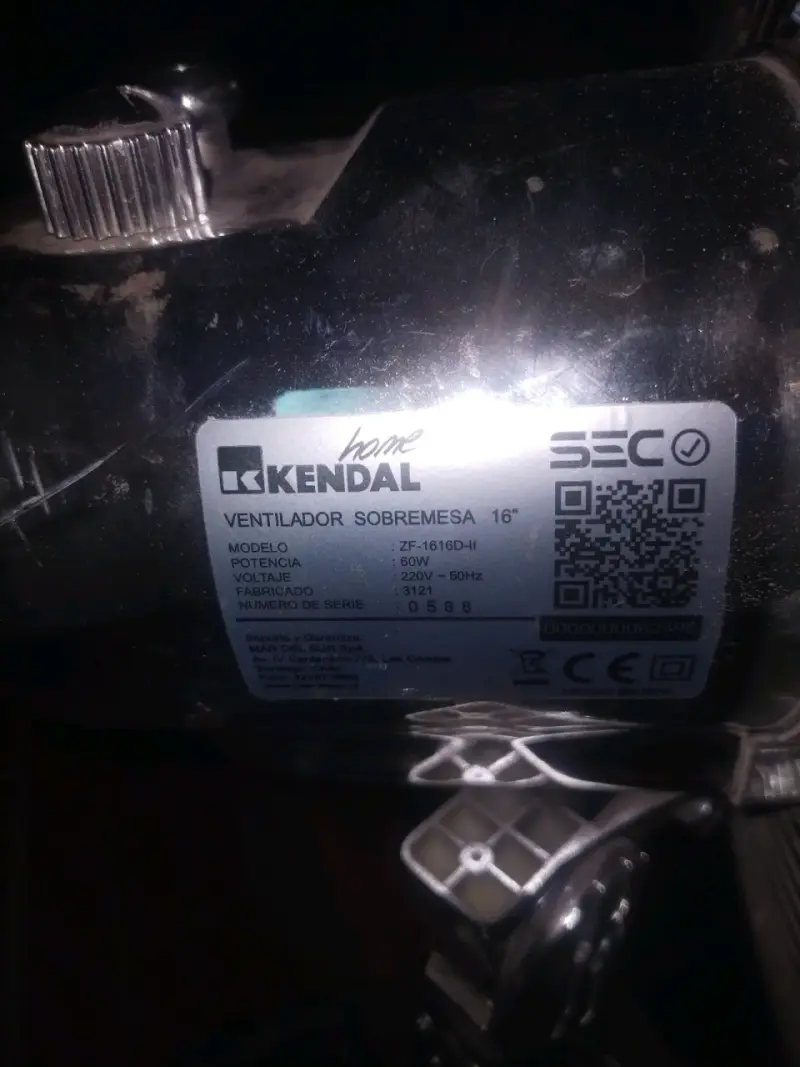 Ventilador de sobremesa Kendall 16 pulgadas - 2