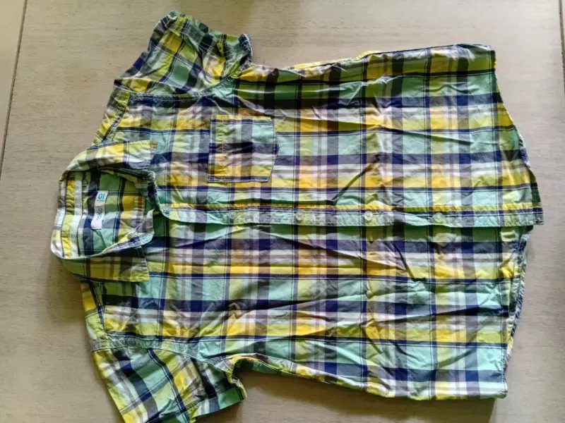 Camisa a cuadros para niño talla 10