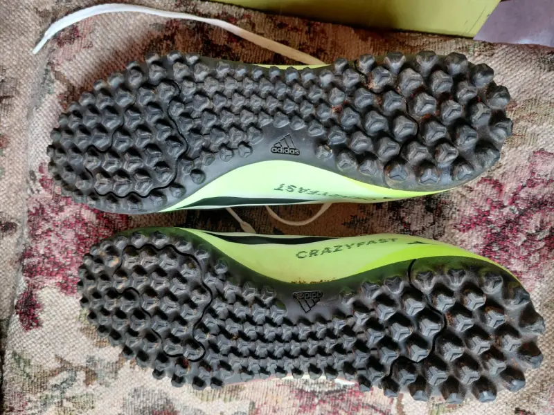 Zapatillas deportivas Adidas Crazyfast blancas y verdes - 2