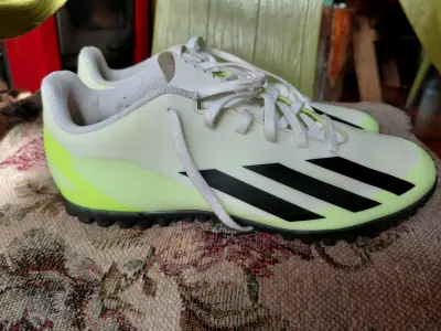 Zapatillas deportivas Adidas Crazyfast blancas y verdes - miniatura 5