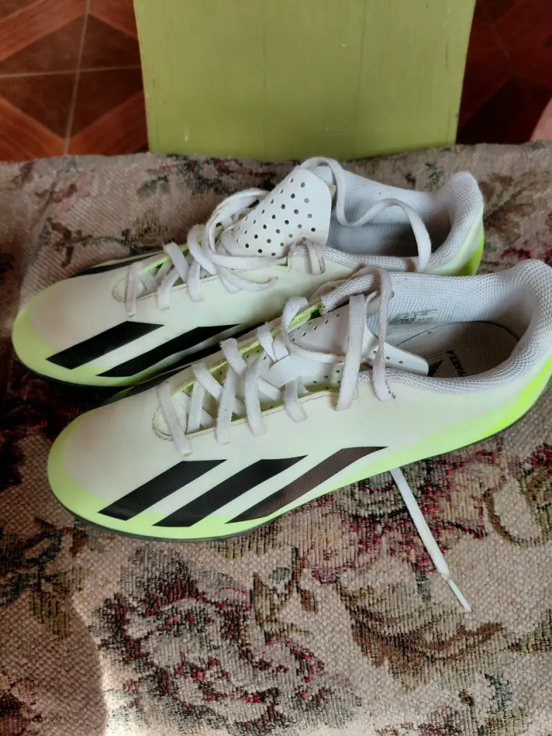Zapatillas deportivas Adidas Crazyfast blancas y verdes - 6