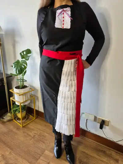 Delantal de Huasa Elegante Negro - miniatura 1
