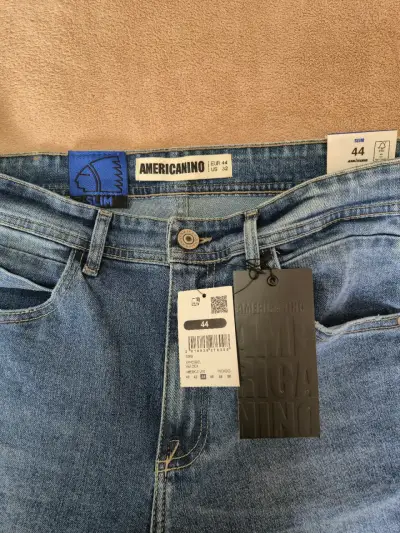 Jeans Americano Slim Talla 44 Azul - miniatura 1