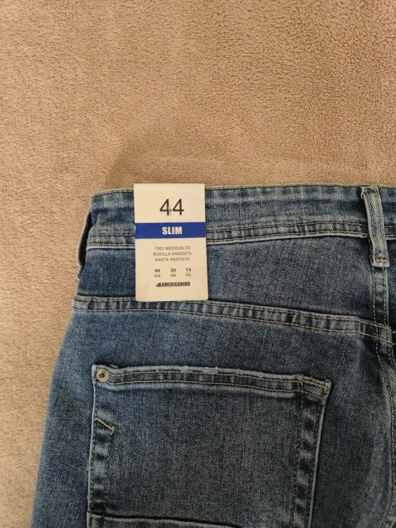 Jeans Americano Slim Talla 44 Azul - 2