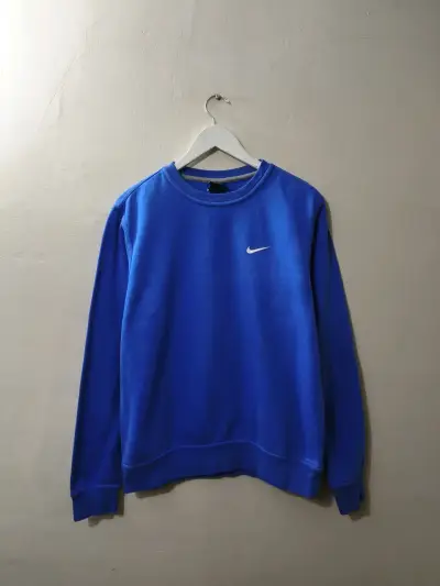 Polerón azul Nike con logo bordado - miniatura 1