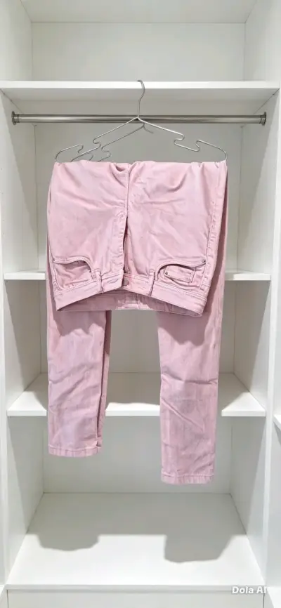 Pantalones rosados de mujer estilo casual - miniatura 2