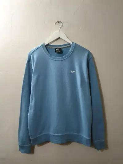 Polerón Nike azul claro para hombre - miniatura 1