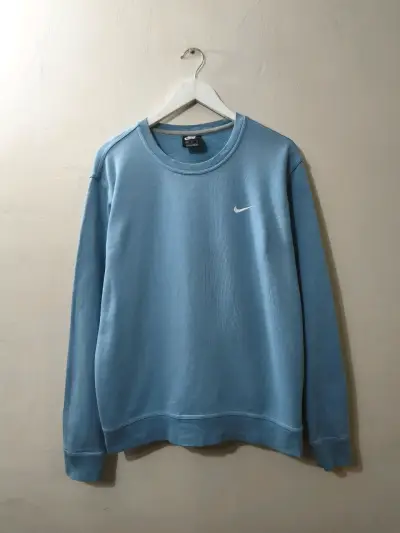 Polerón Nike azul claro para hombre - miniatura 3