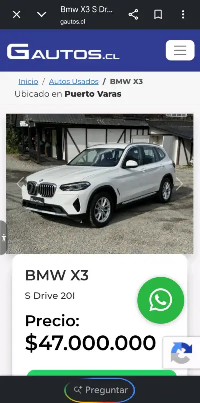 BMW X3 S Drive 20I en excelente estado - miniatura 1