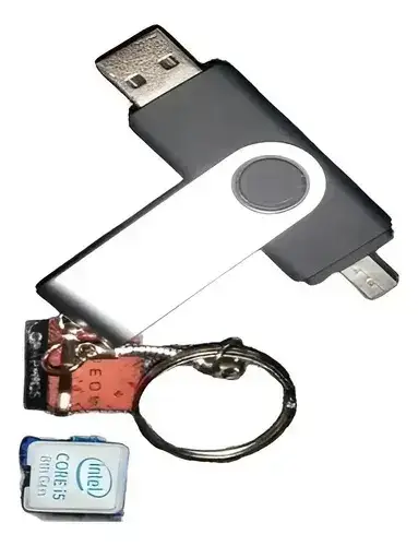 Adaptador USB OTG 3 en 1 para dispositivos móviles - miniatura 1