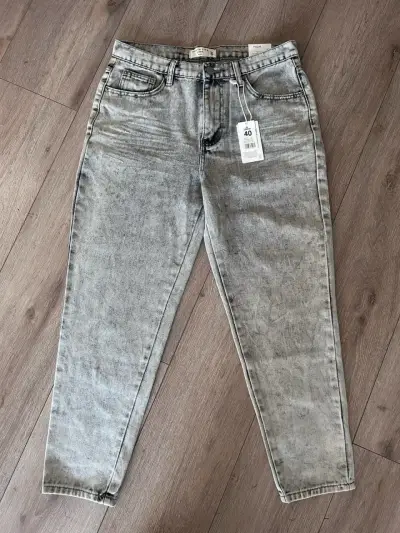 Jeans Mom Fit Tiro Alto Mujer Talla 40 - miniatura 1