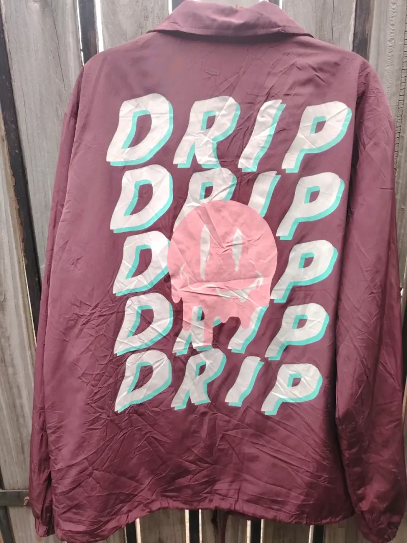 Chaqueta Drip Eighty Eight Brand Burdeo - 2