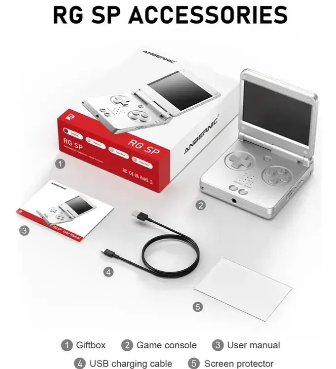 Consola rg SP, anbernic inspirada en la gameboy ad - 3