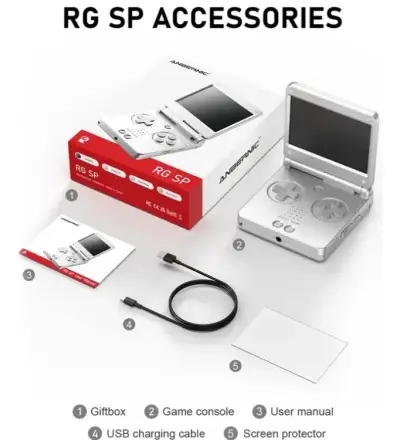 Consola rg SP, anbernic inspirada en la gameboy ad - miniatura 3
