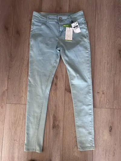 Pantalones skinny celestes para mujer Molly - miniatura 2