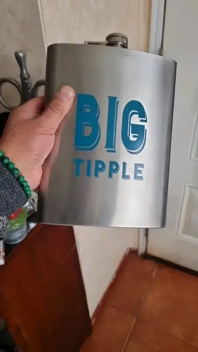 Petaca de acero inoxidable Big Tipple - miniatura 1