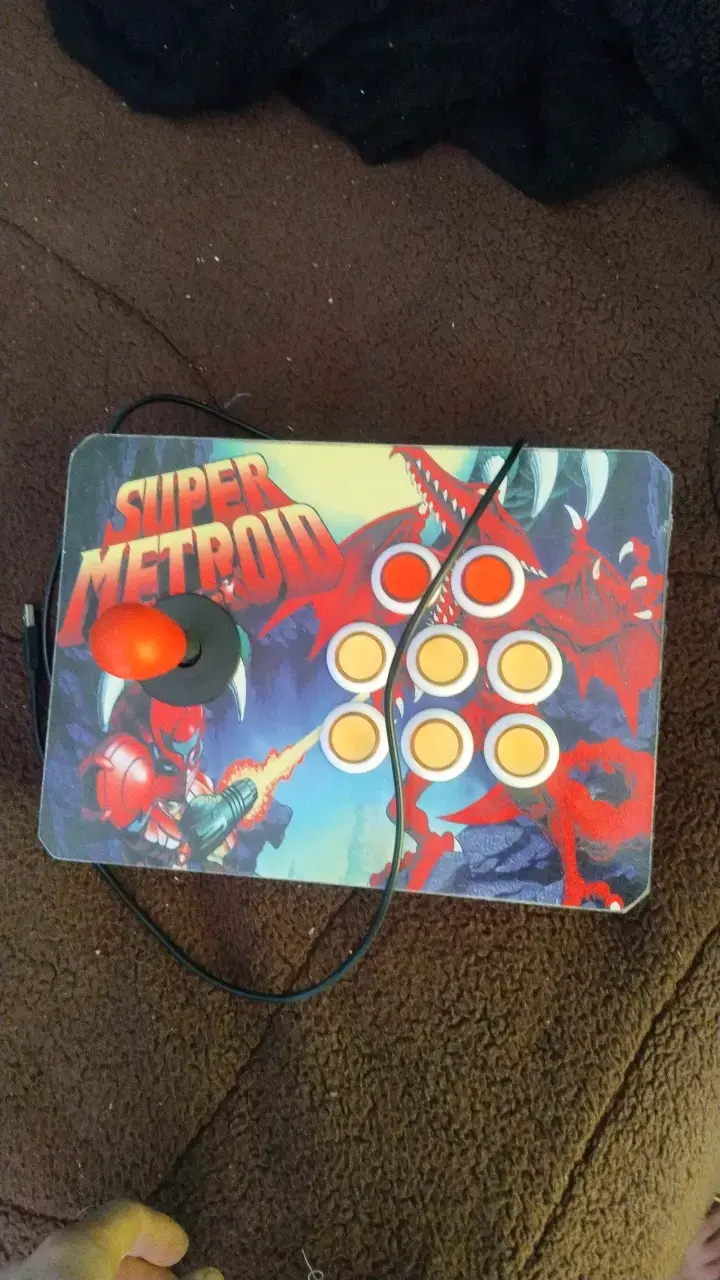 Control arcade Super Metroid personalizado