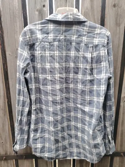 Camisa a cuadros azul Zibel slim fit - miniatura 3