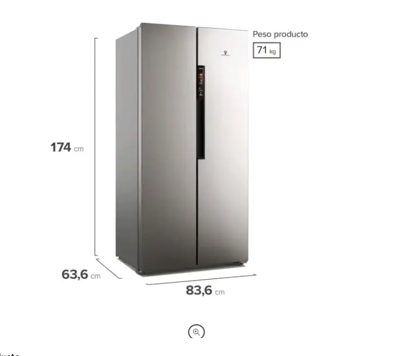 Refrigerador Side by Side Madensa Inoxidable - 2