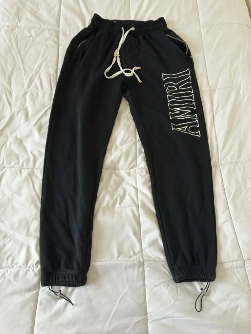 Pantalones negros Amiri con cordones - 1