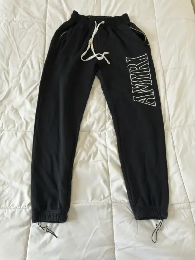Pantalones  negros Amiri con cordones - miniatura 1