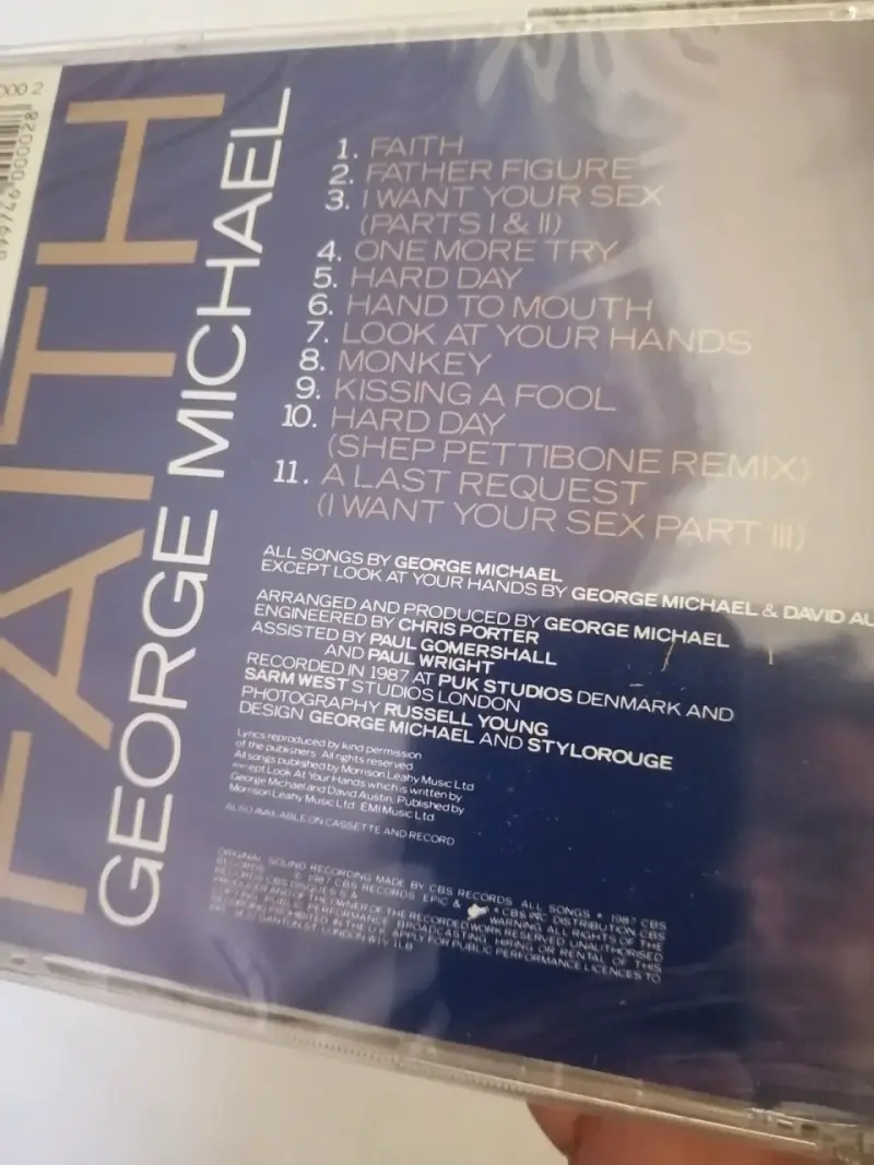 CD Faith de George Michael, nuevo y sellado - 3