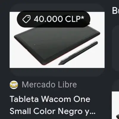 Tableta Wacom One Small Negra y Roja - miniatura 5