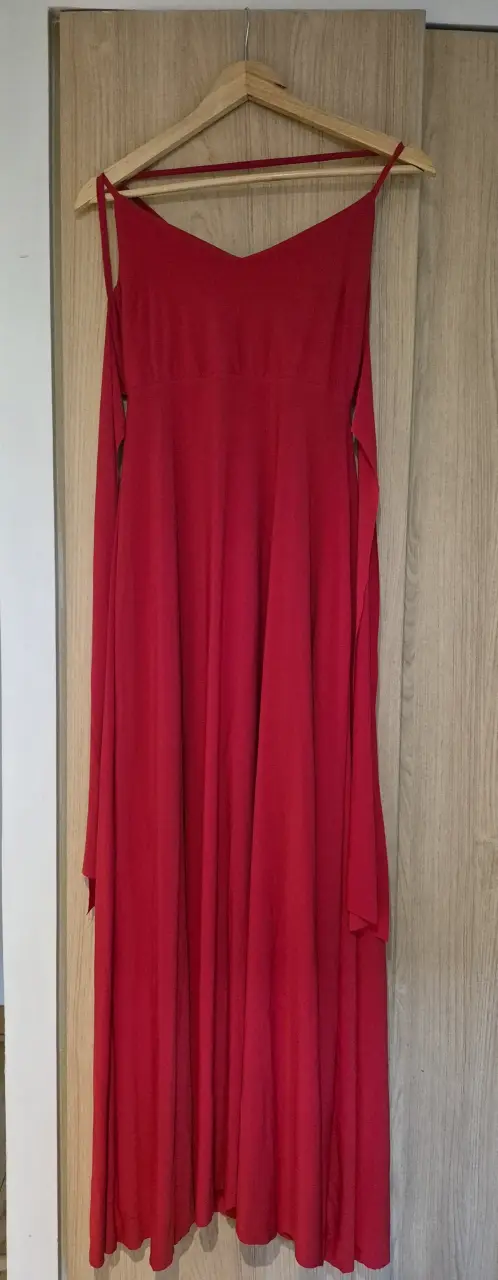 Vestido fiesta rojo- Maria Paskaro - 1