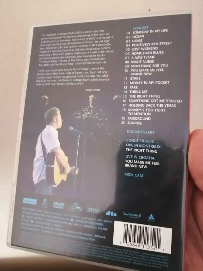 DVD Simply Red Home Live In Sicily - 2