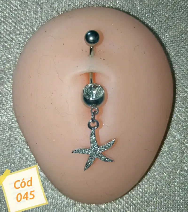 Piercing de ombligo con colgante - 5