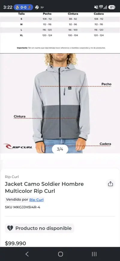 Chaqueta cortaviento waterproof Ripcurl - miniatura 4