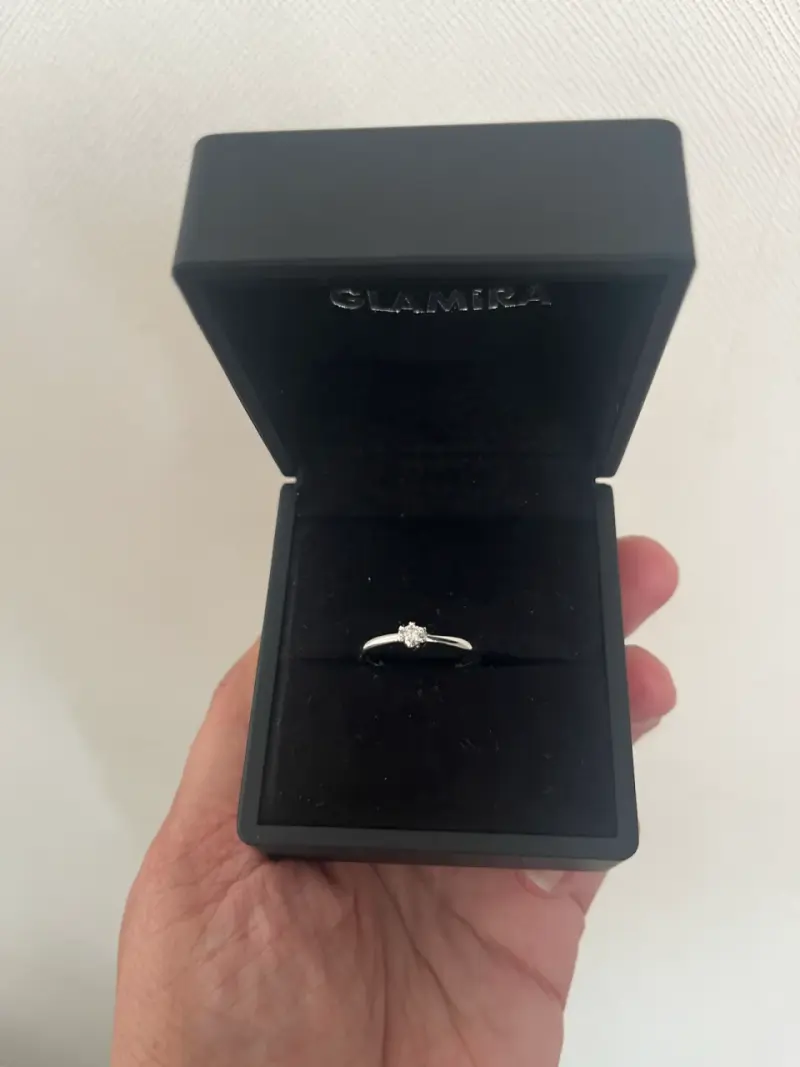 Anillo de compromiso Glamira con diamante - 2