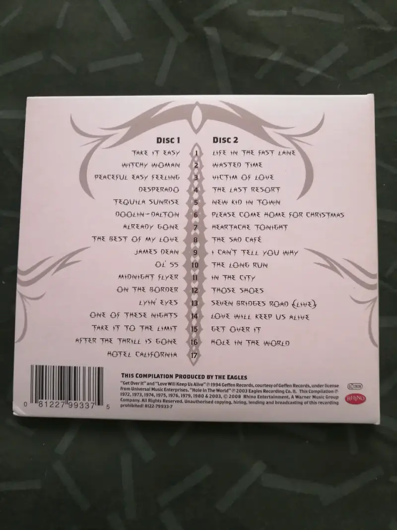 2 CD Eagles The Complete Greatest Hits - 2