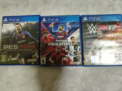 Lote de juegos PS4 PES 2019, PES 2020 y WWE 2K17 - miniatura 2